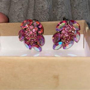 Vintage snap earrings